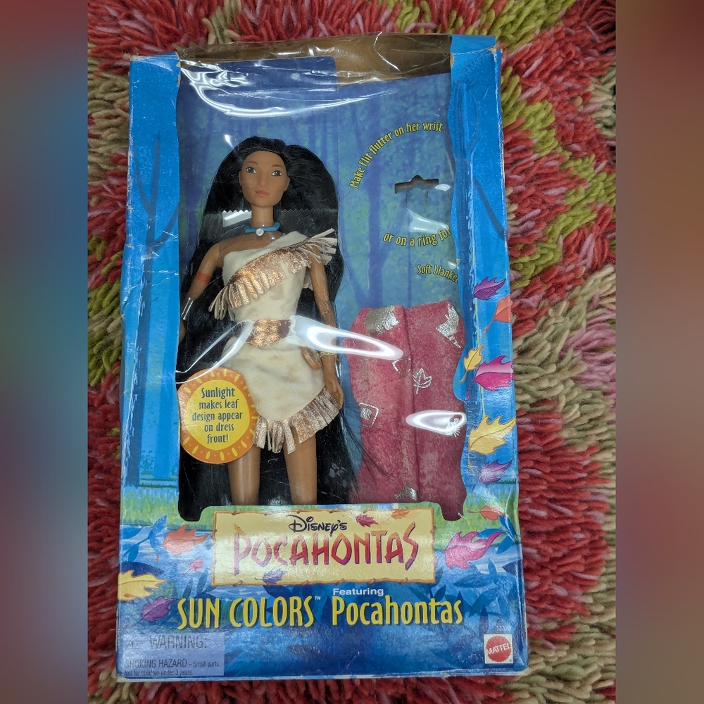 90's Vintage Pocahontas 'Sun Colors' Doll Set